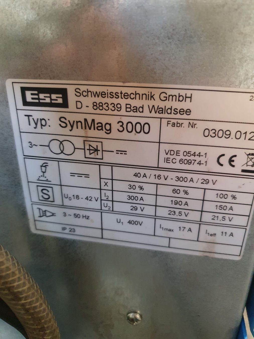 Oerlikon Saldatori: Schweissanlage ESS SynMag 3000 – Usato da Emmenbrücke venduto da inf_l8yf 6