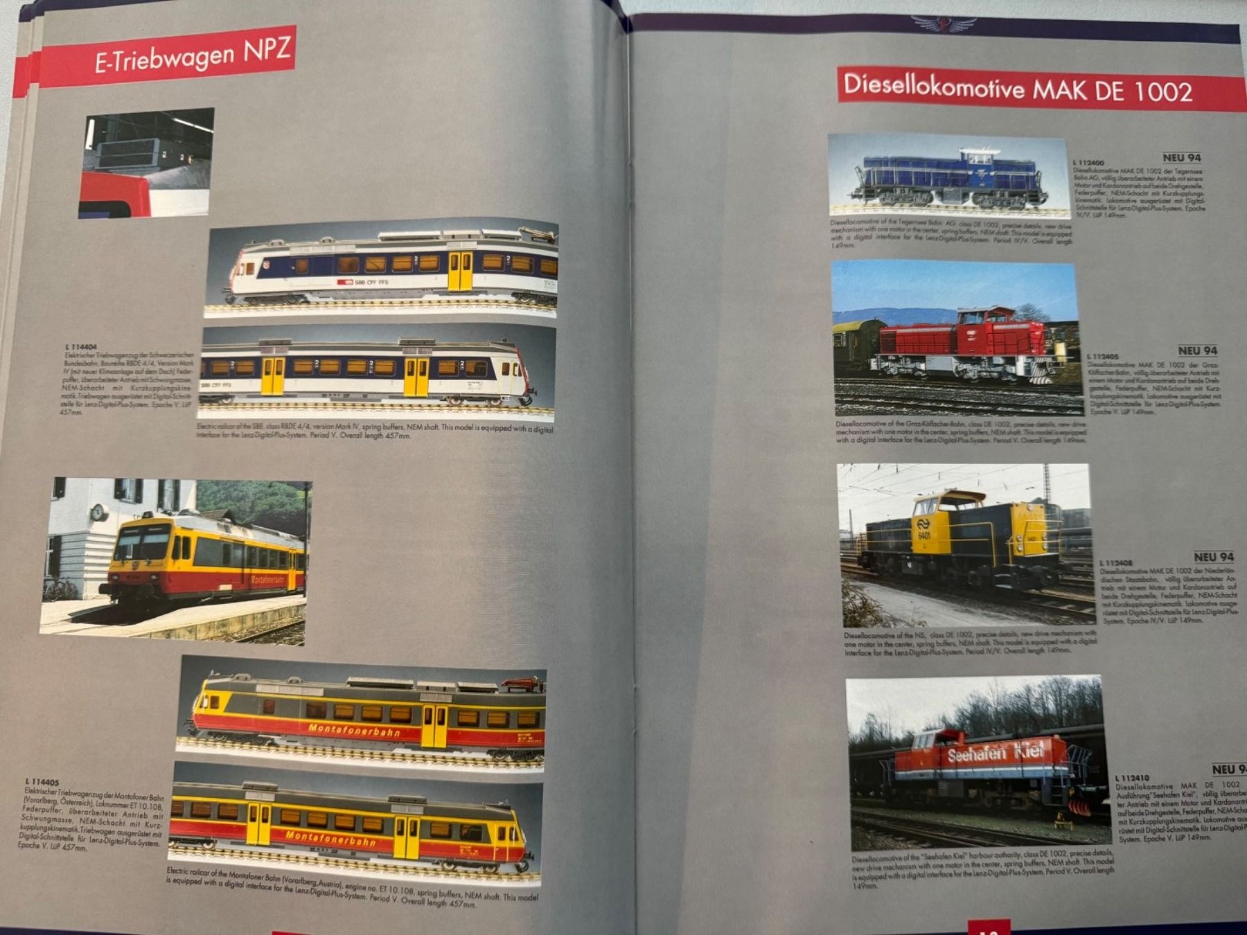Liliput Modellini di ferrovie: Liliput H0 - Katalog 1994 – Usato da Fehraltorf venduto da Success 2