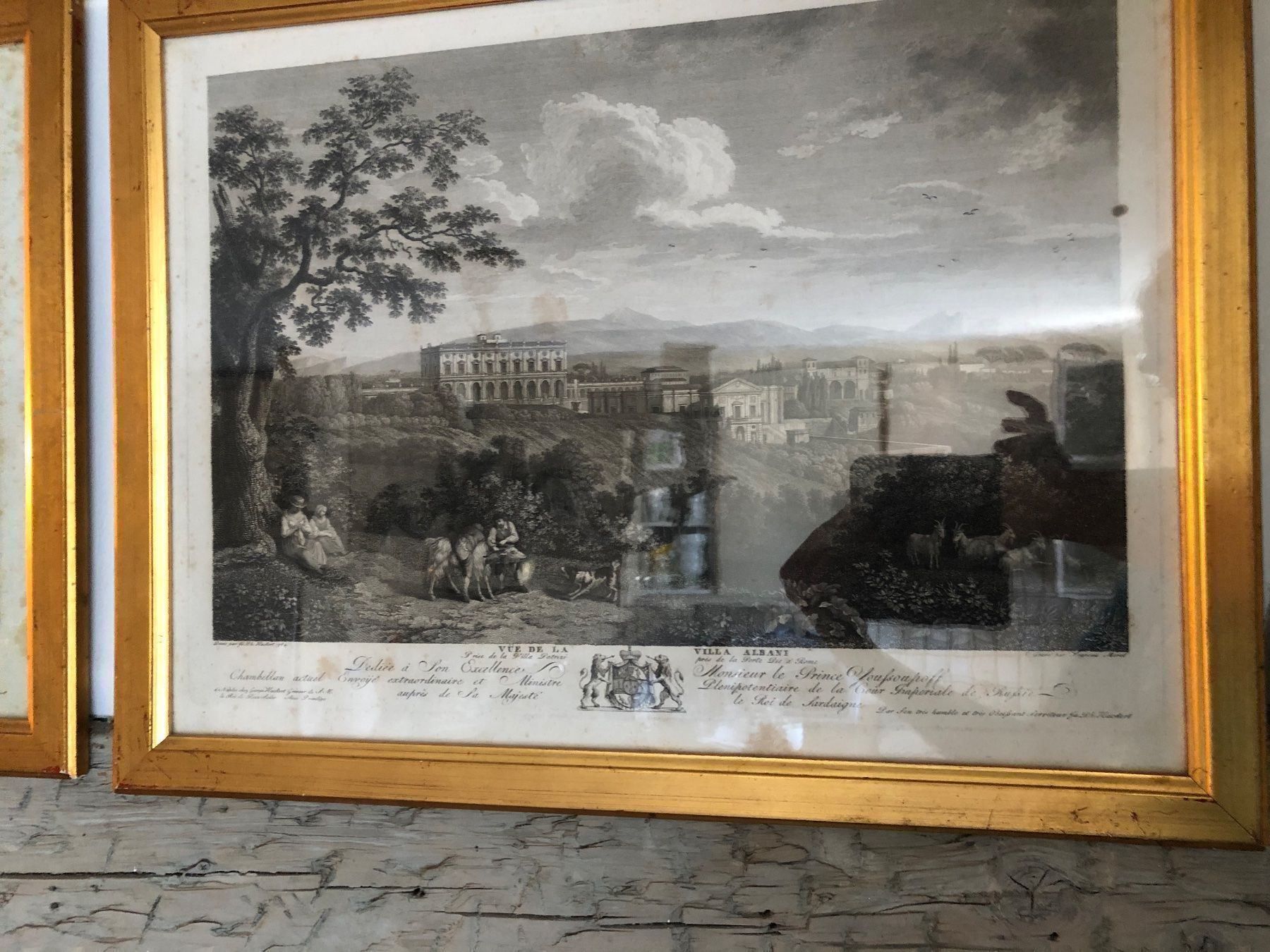 Gemälde: PH.HACKERT. Vue de la Villa Albani.18.JH – Gebraucht aus Wald ZH von mlnt 2
