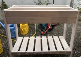 Wie neu: 2x Landi Hochbeet, neuwertig, Holz (weiss lasiert