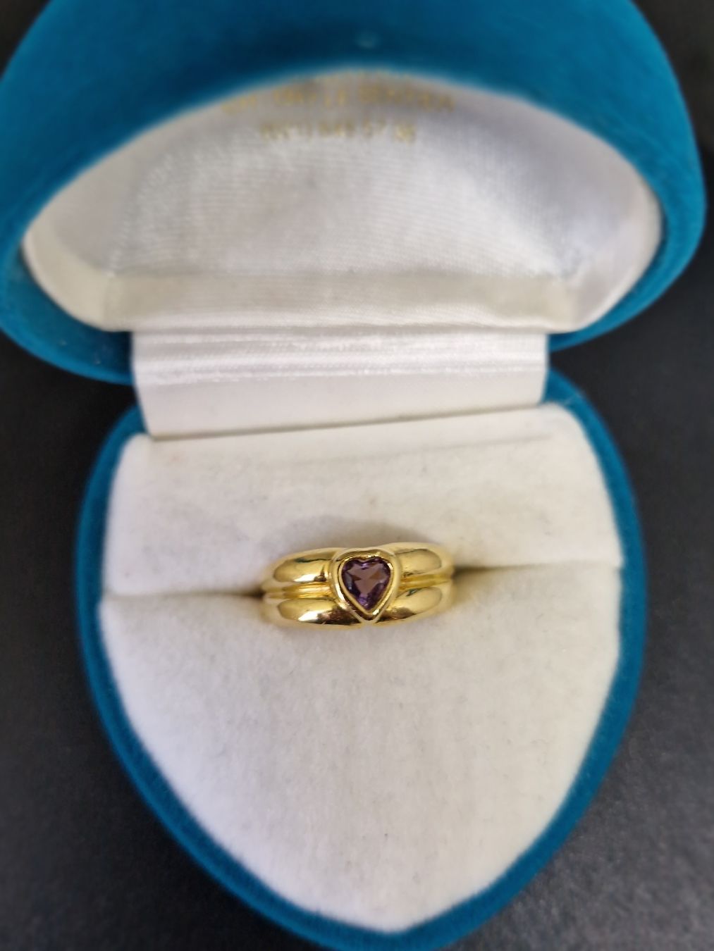 Ringe: Bague or jaune 750 pierre améthiste – Gebraucht aus L'Orient von haricotrouge 2