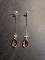 Boucles d'oreilles Swarovski rosées 