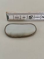 Vintage-Silberbrosche (ca. 1960-1980) mit Perlmutt-Einlage
