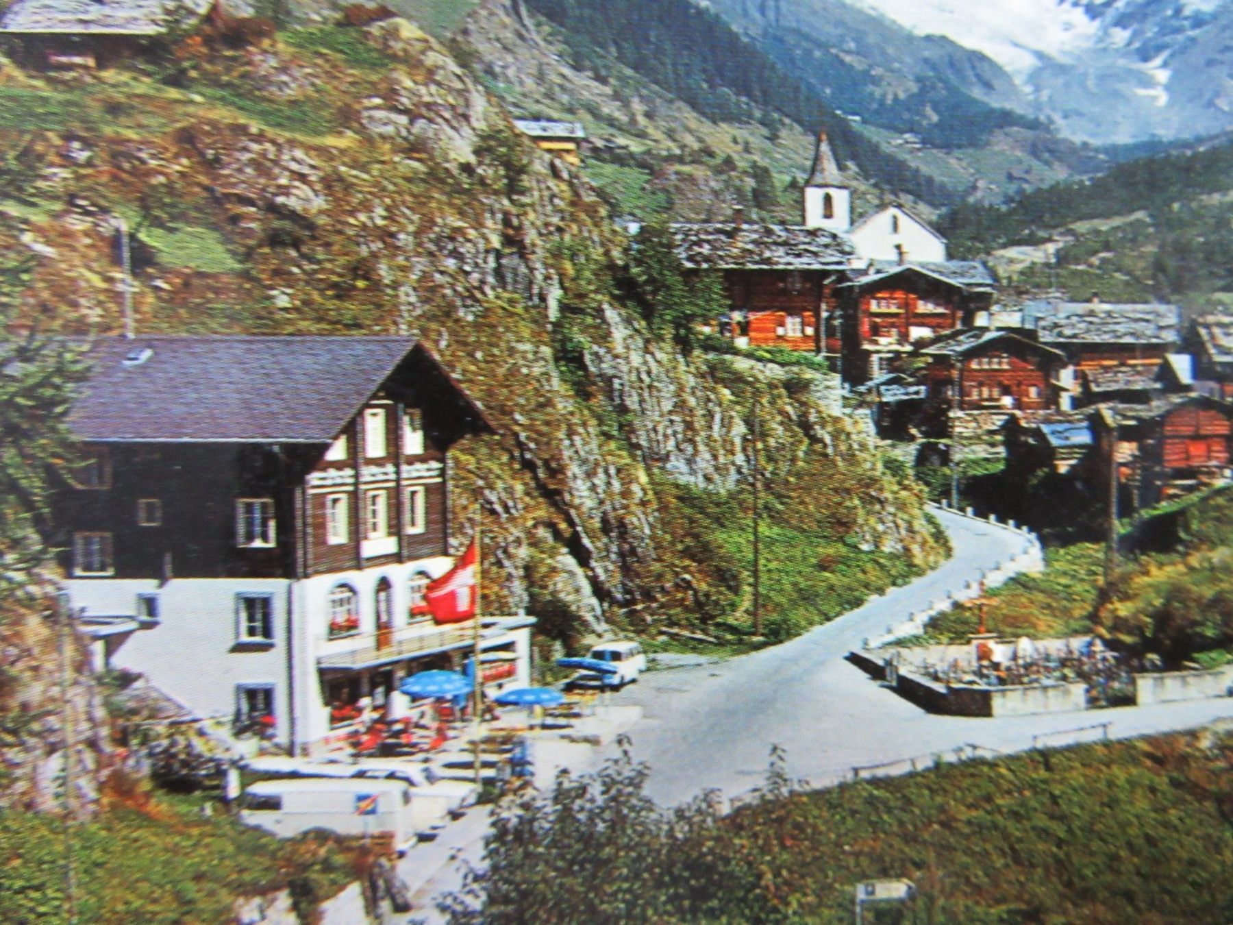 Ansichtskarten: BLATTEN IM LÖTSCHENTAL HOTEL VS AK 1979 – Gebraucht aus Ettingen von Hausi4711 1