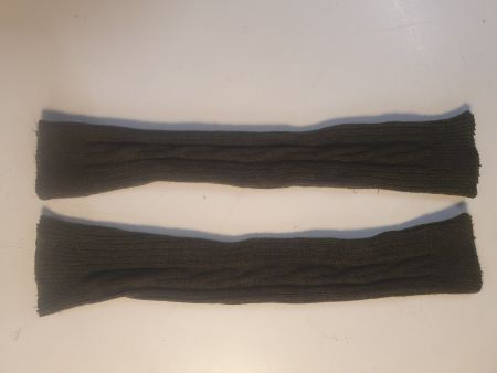 Wollstulpen grün 50 cm