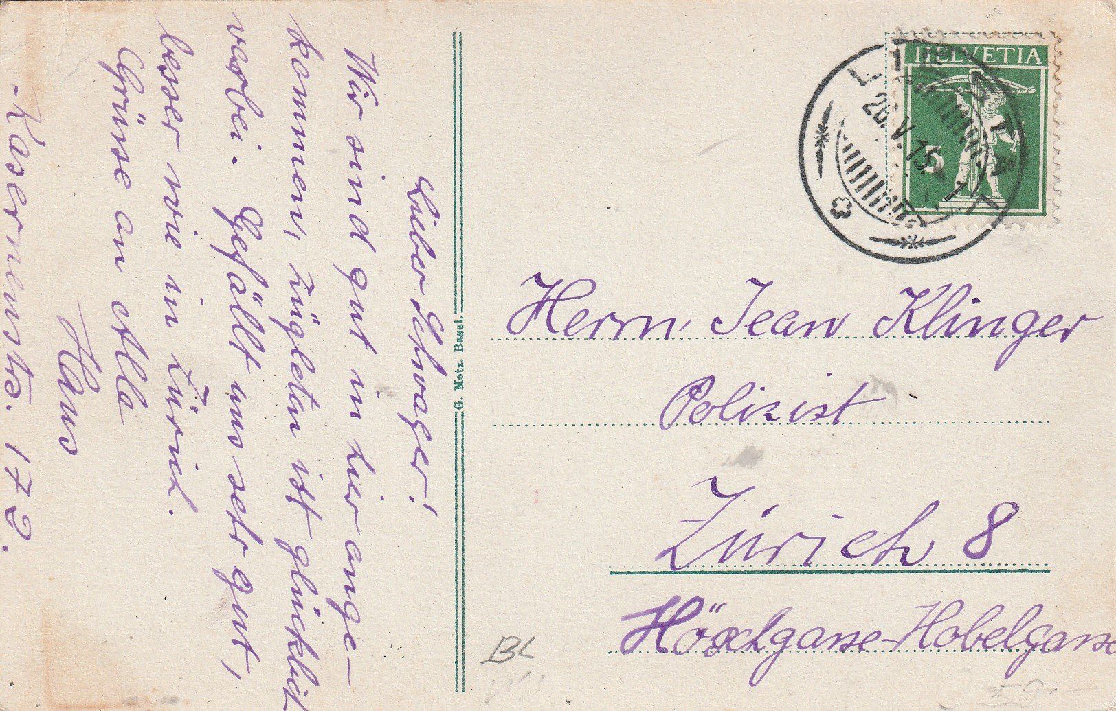 Cartes postales: Liestal-1915 – D'occasion à uttwil par Koehlerfred 1