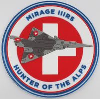 Mirage III RS Patch - Hunter of the Alps - mit Klett.