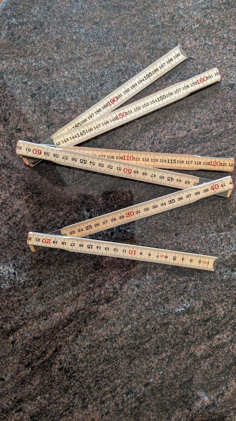 Altro in Scrittura & Disegno: Holz Doppel Meter Massstab 2 M – Nuovo e nell'imballaggio originale da Bern venduto da KlickUndWeg 4
