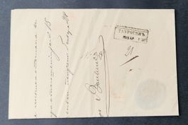 Litauen 1855 Begleitbrief Königsberg - Tauroggen Rus Rare