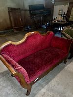 Antikes Sofa rot Samt 