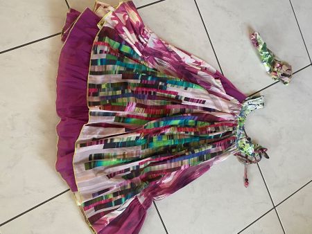 LA RUCHE DE LORINE robe et bandeau taille 10ans/140cm