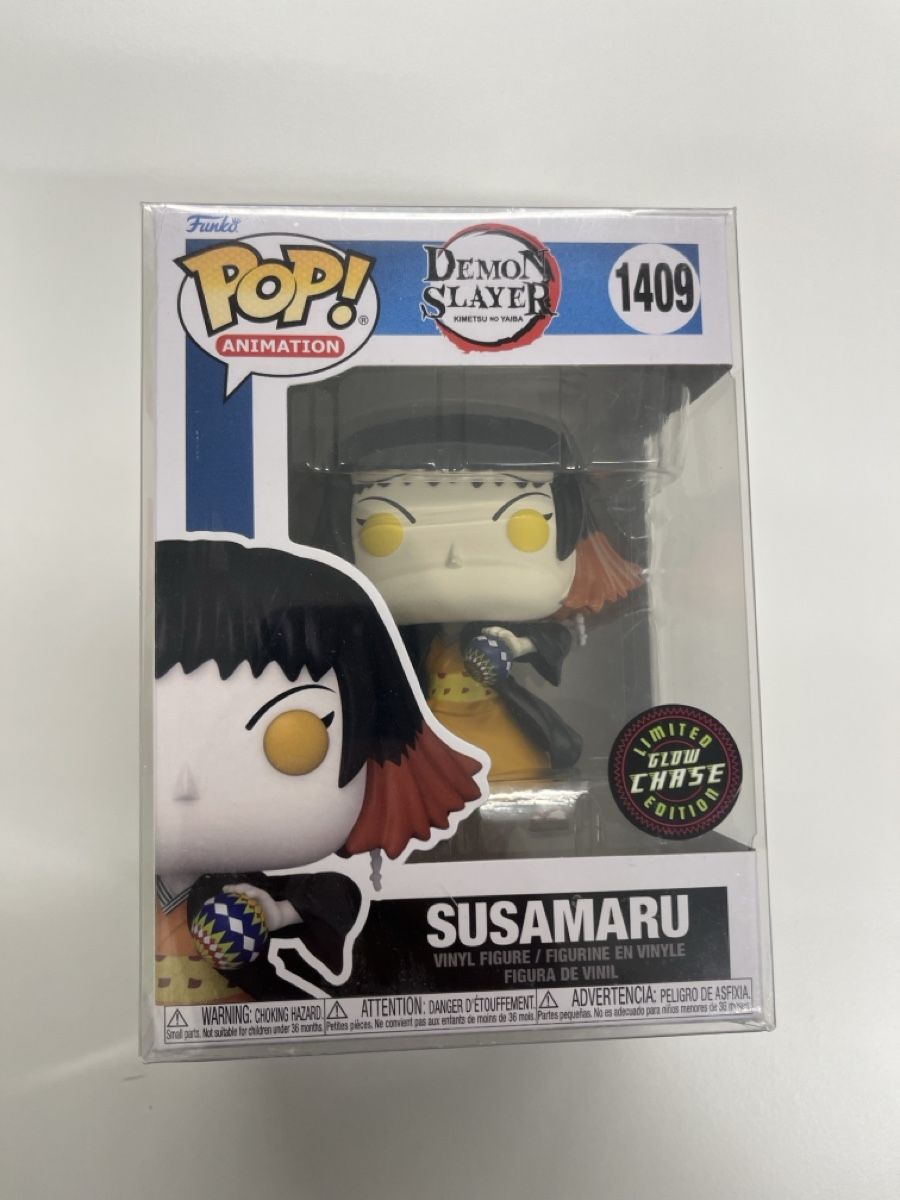 Funko Statuette: Funko Pop Susamaru Glow Chase #1409 Demon Slayer selten GITD – Nuovo e nell'imballaggio originale da Stäfa venduto da greety1981