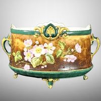 🌿 Antike Porzellan-Blumenschale – Handbemalte Rarität! 🌺