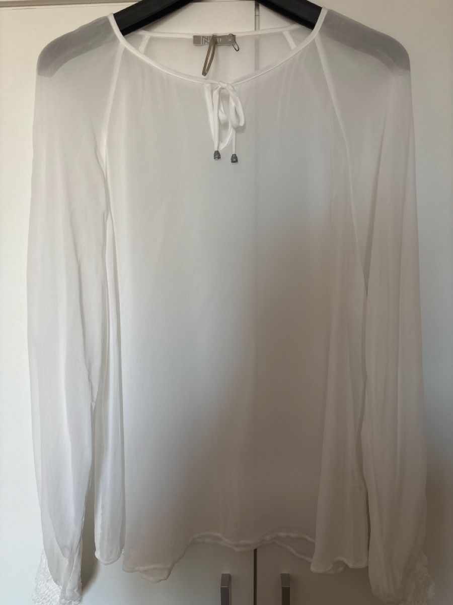 Nile Blusen:  Bluse Nile weiss Viskose Gr.M – Neu (gemäss Beschreibung) aus langenthal von rundholz7