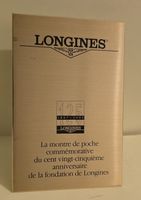Plaque commémorative Longines 125 ans métal doré 