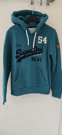 Superdry Hoodie, türkis Grösse 40 – Kuschelig für den Winter