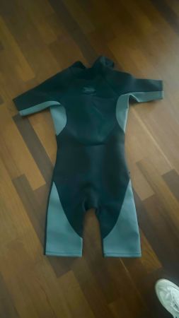Shorty Wetsuit Neoprene Black Grey
