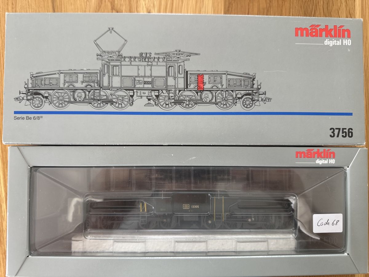 Märklin 3756 SBB Be6/8 „Krokodil“ H0-WS digital Top Zustand (Gebraucht ...