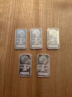5 Silberbarren ab 1.-