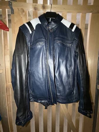 Helstons Leder-Motorradjacke 3XL