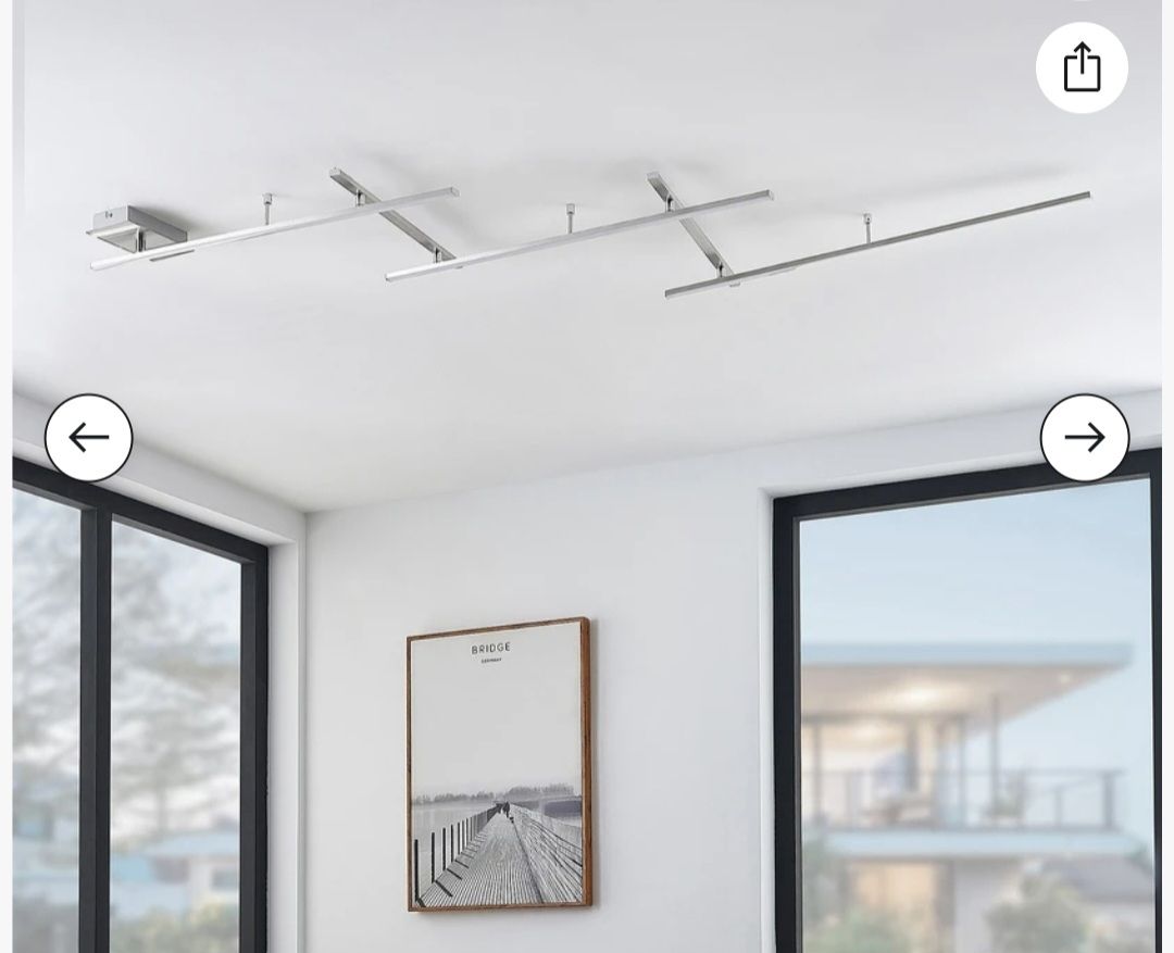 Lampadari & plafoniere: Lindby Acia LED-Deckenleuchte, nickel – Nuovo (secondo la descrizione) da Davos Platz venduto da anton85