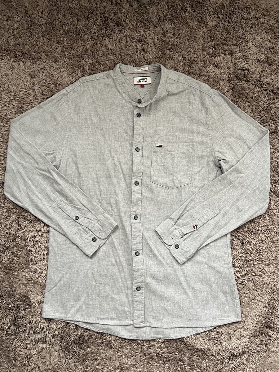 Tommy Hilfiger Camicie: Tommy Hilfiger Hemd grau – Nuovo (secondo la descrizione) da Herisau venduto da ogkosta
