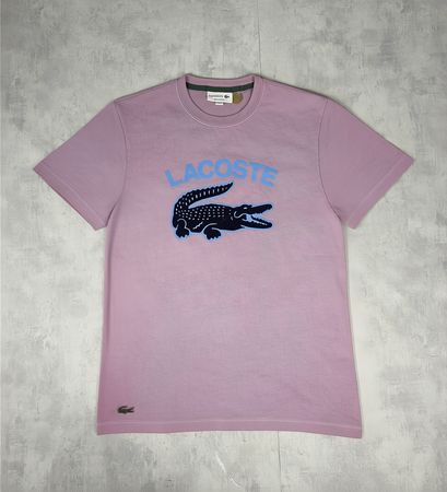 T-shirt LACOSTE homme rose taille S Regular Fit #49