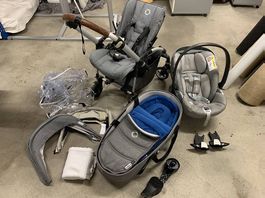 Kinderwagen Bugaboo Bee 5 + Autositz Cybex Cloud Z + Zubehör