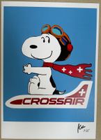 KeC: Crossair Snoopy, POP Art, signiert 7/15