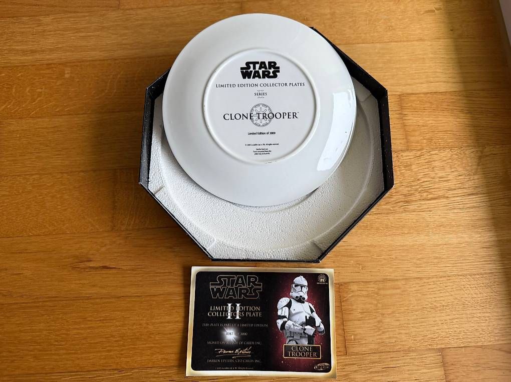 Giocattoli: Collector plate STAR WARS épisode 3 Clone trooper – Usato da Pieterlen venduto da Sleepone 1
