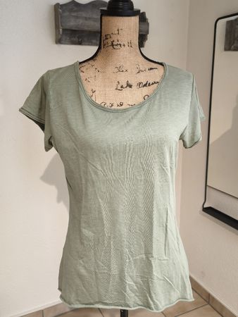 T-Shirt Giada Fashion Grösse M hellgrün Baumwolle