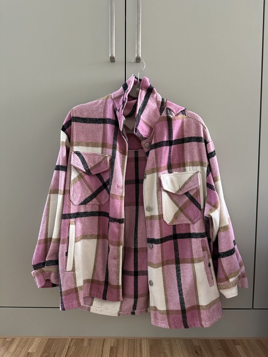 Giacche: Rosa karierte Übergangsjacke, Gr. M – Usato da Dübendorf venduto da Magis_Stuff