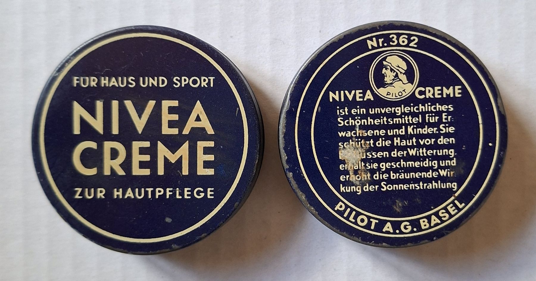 Nivea Cura del viso: Nivea Creme Dose Vintage Sammlung mit Schutz Pilot Basel – Usato da Siebnen venduto da Leissav