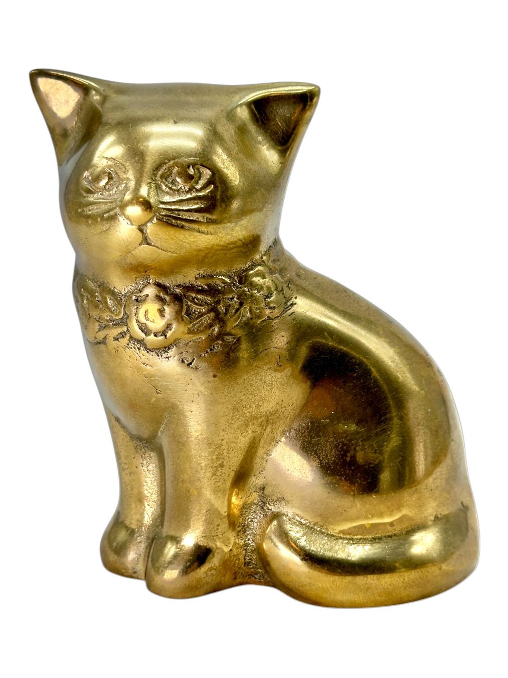Sculture & Statue: Sculpture de chat en laiton doré – Usato da Morges venduto da MeeBee 7