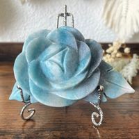 ✲ Trolleit Rose Skulptur ✲ 284g / 110mm Trollite Blume