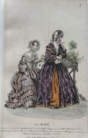 Antike Lithographie, Mode, Paris, um 1840