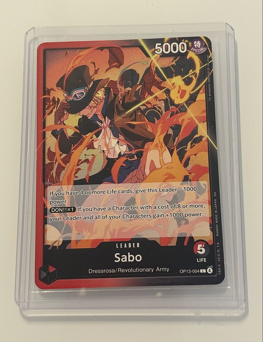 Bandai Carte collezionabili: One Piece TCG - Sabo OP13-004 Leader – Nuovo (secondo la descrizione) da Pieterlen venduto da Mira_o7
