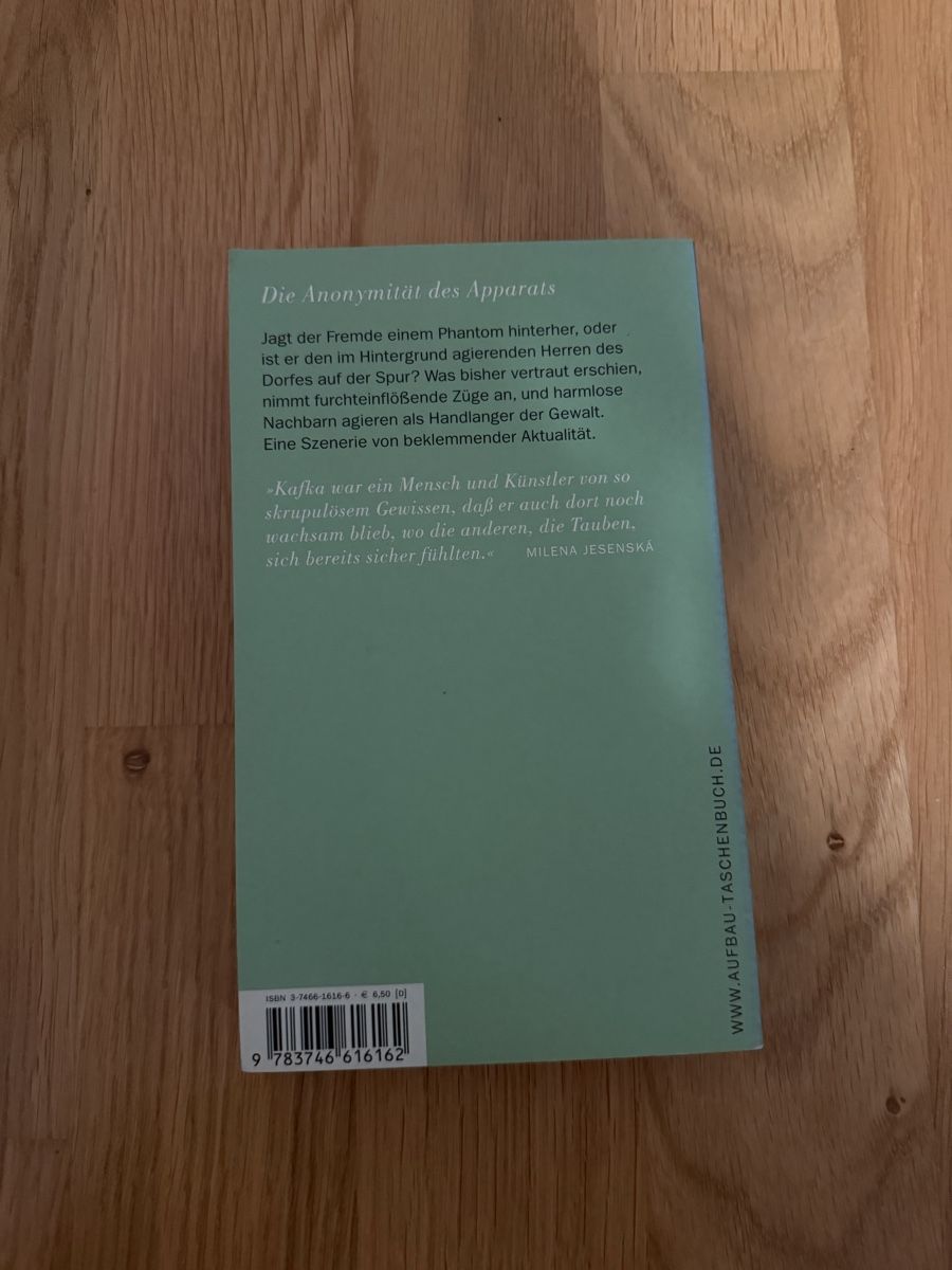 Bücher: Franz Kafka Das Schloss  – Gebraucht aus Aarau von Fluffy-Novel5 1