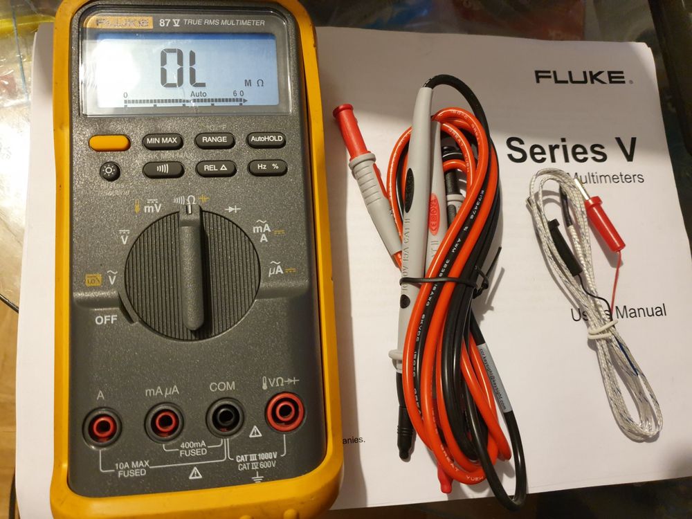 FLUKE 87 V Industrial Multimeter mit Nagel neuen Messspitzen (Gebraucht ...