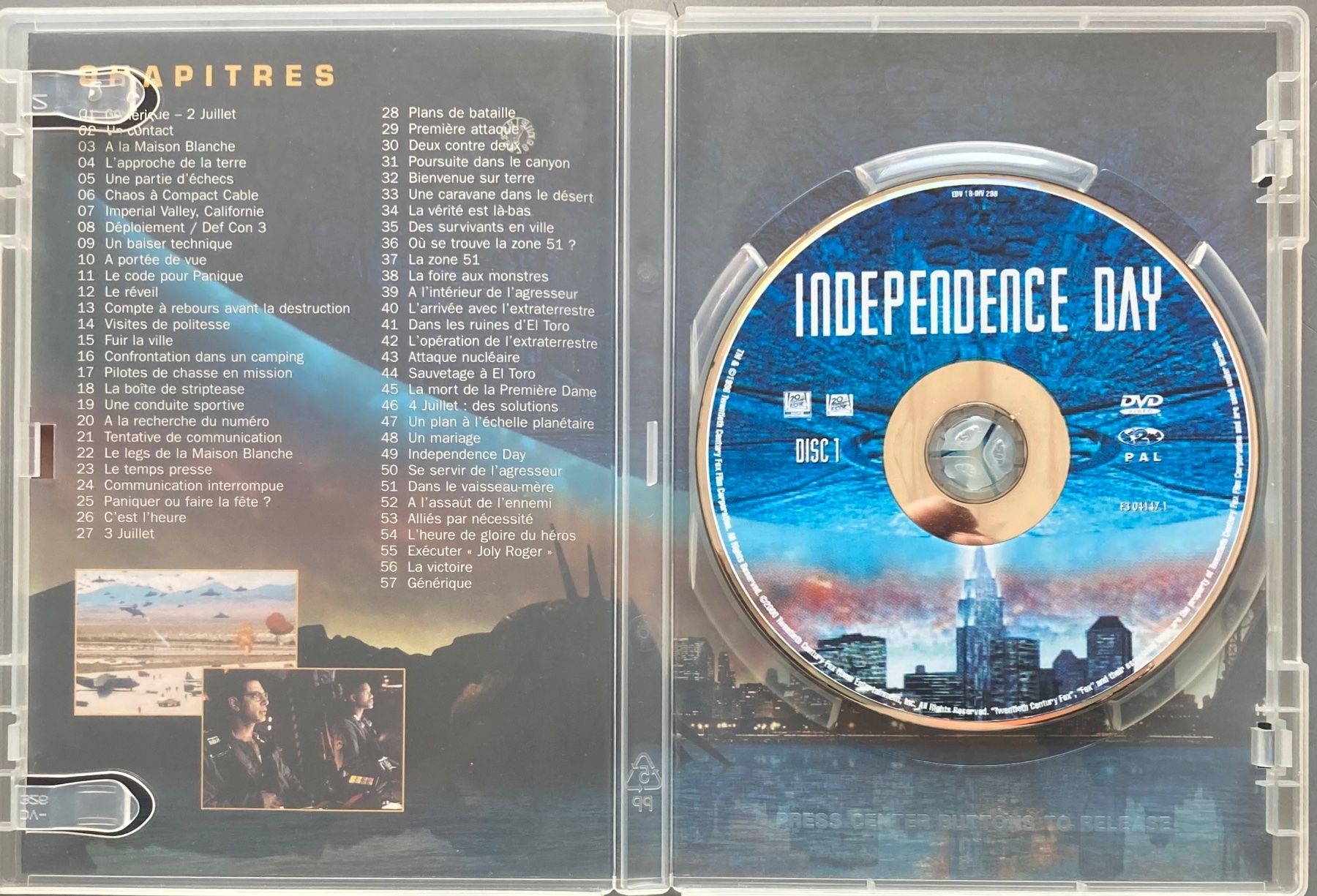 Tutti i DVDs: INDEPENDENCE DAY – Usato da Poliez-Pittet venduto da Newtown-Records 2