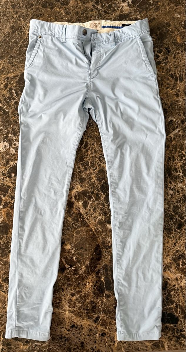 Maison Scotch Pantaloni: Scotch & Soda Mott Hose Hellblau Gr. 29/32 – Nuovo (secondo la descrizione) da Zürich venduto da kavebe