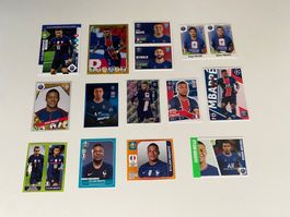 13 verschiedene Bilder Mbappe. Seltenes Konvolut