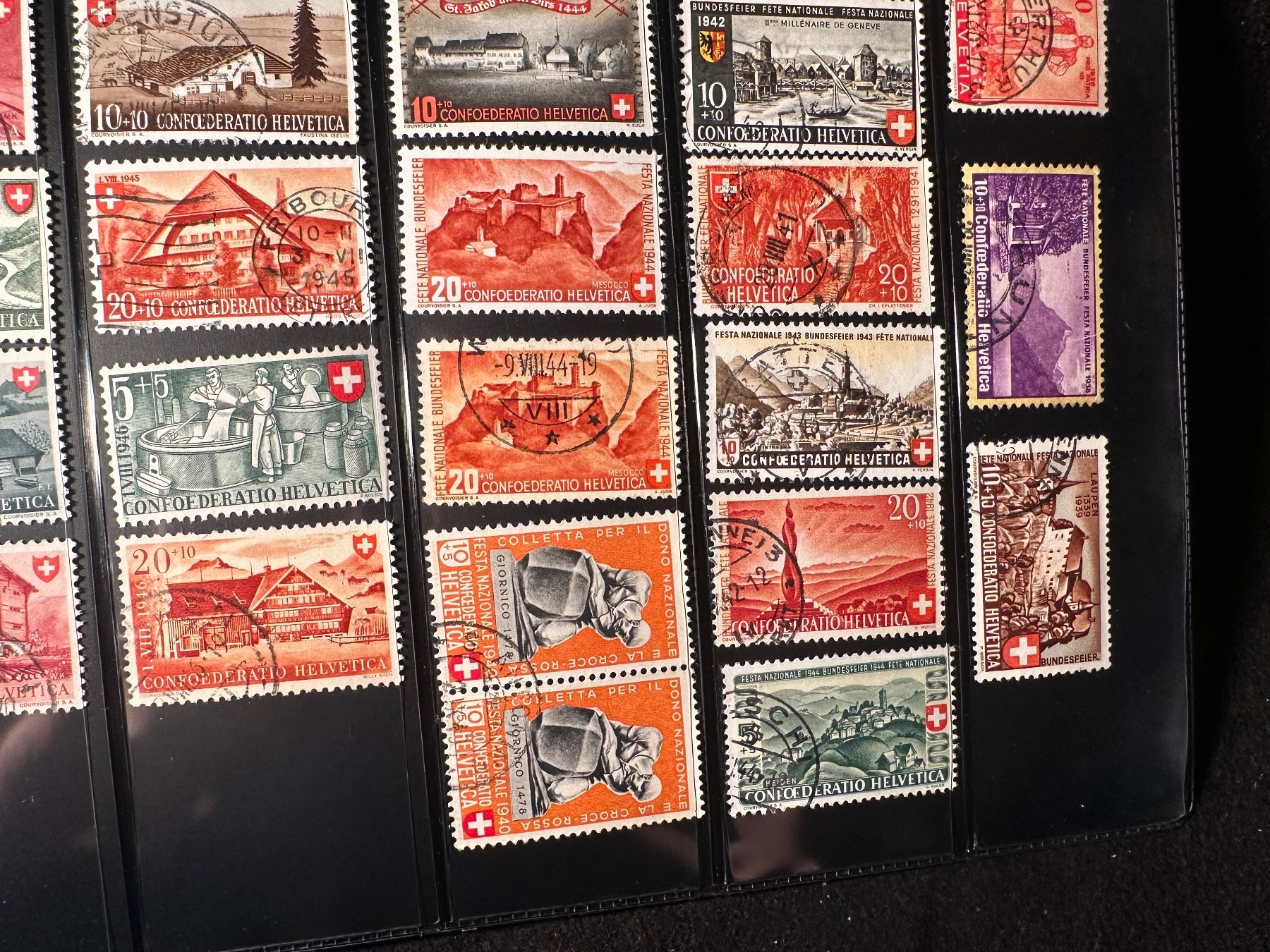Tutti i francobolli: Pro Patria Sammlung ab 1936 Altschweiz +++ – Usato da Stettfurt venduto da 2442 4