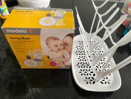 Tire-lait Medela Swing Maxi double avec égouttoir Avent