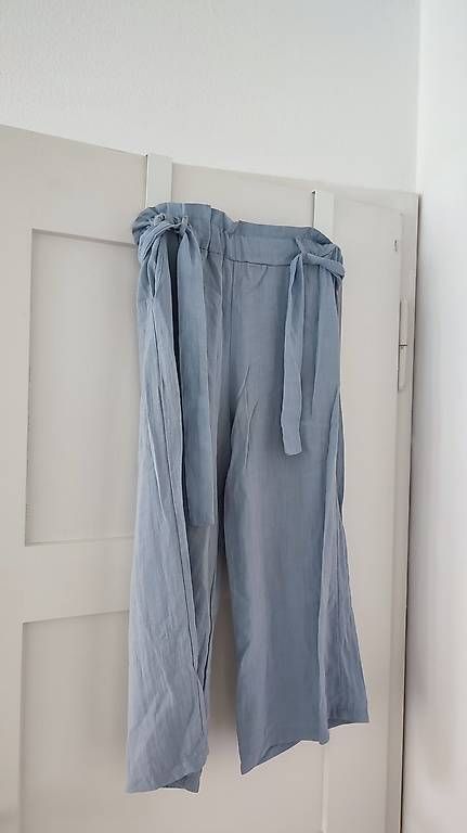 Pantaloni: Light blue linnen pants / Hellblaue Leinenhose – Usato da Zürich venduto da aba_6b6j 1