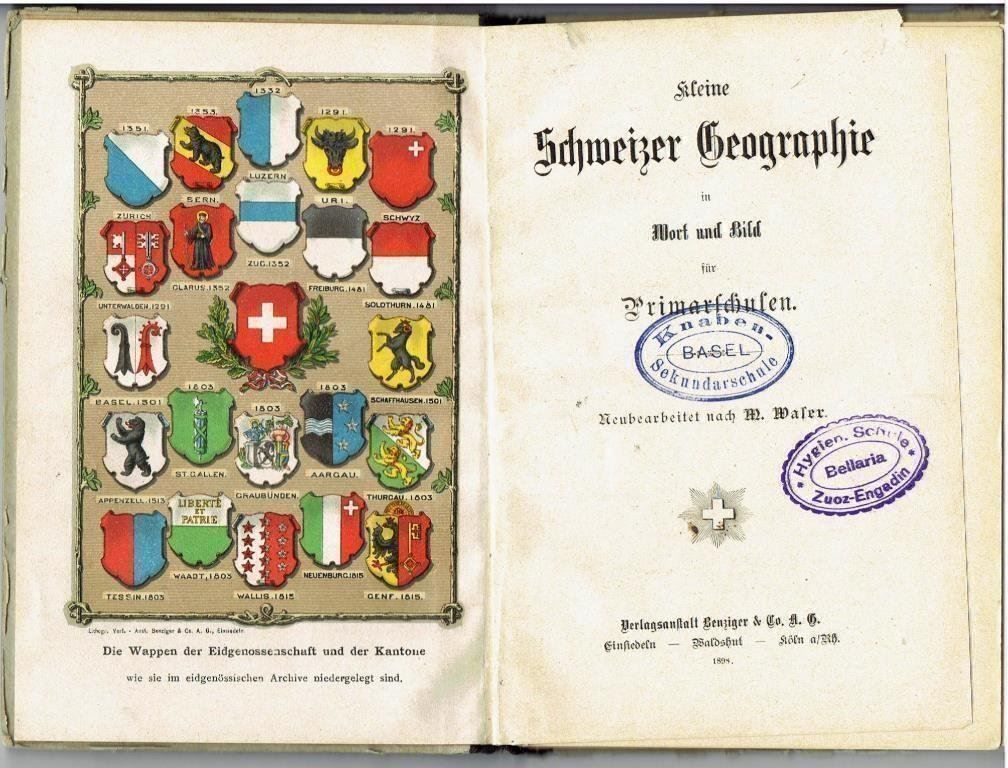 Libri: Schweizer Geographie, 1898 – Usato da Flims - Dorf venduto da Stagediver 2