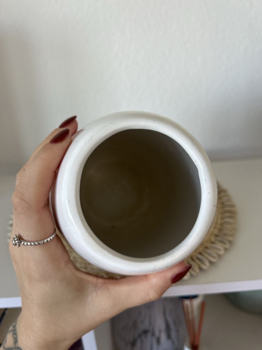 Vasi & Recipienti: Vase weiss mit Marmoroptik – Usato da Basel venduto da LeoLou11 1