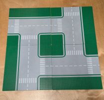 Lego 4x grüne Strassenplatten / Baseplates