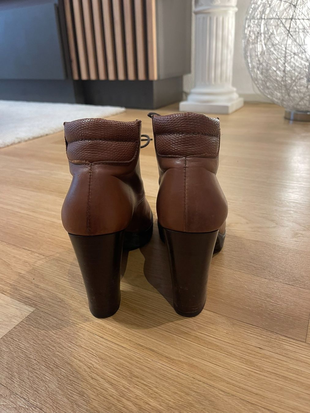 Scarpe da donna: Braune Stiefeletten, Echtleder, Grösse 37 – Usato da Rheineck venduto da FGeissler 3