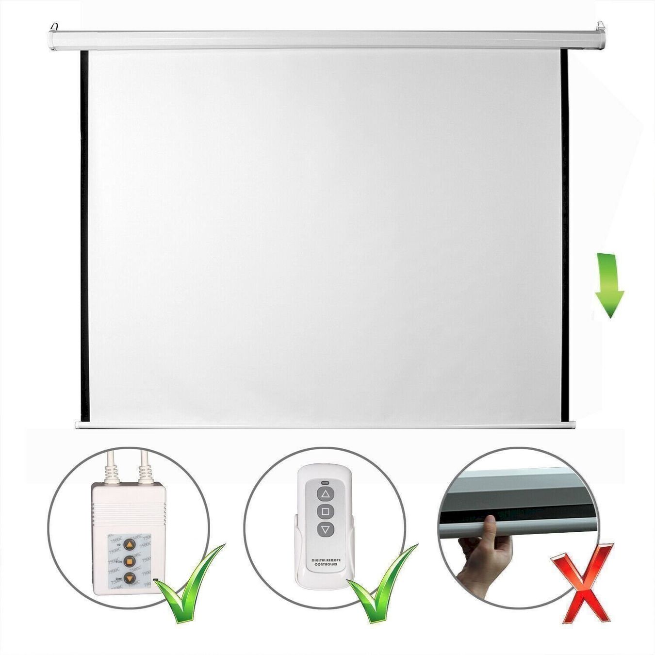 Schermi: CCLIFE DBELM004 Beamer Leinwand – Nuovo e nell'imballaggio originale da Bottighofen venduto da zaap 2